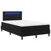 vidaXL Cama tipo Box Spring Negro 120 x 190 cm Cuero sint&eacute;tico