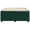 vidaXL Estructura cama sin colch&oacute;n terciopelo verde oscuro 120x190cm