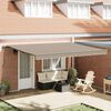 vidaXL Toldo Retráctil Beige 450 x 300 cm Tela y Aluminio
