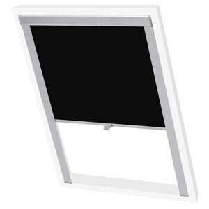 vidaXL Persiana opaca enrollable negra S08/608 GGL y GGU