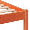 vidaXL Estructura de cama Marr&oacute;n 120 x 190 cm Madera de pino macizo
