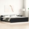 vidaXL Estructura de cama sin colch&oacute;n roble negro 180x200 cm madera de ingenier&iacute;a