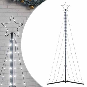vidaXL LED para &aacute;rbol de Navidad 339 LEDs blanco fr&iacute;o 182 cm