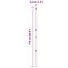 vidaXL Postes de cerca 13 pcs Plateado Ø32mm 170 cm Acero galvanizado