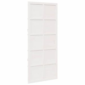 vidaXL Puerta Corrediza 100 x 2,5 x 208 cm Madera de pino macizo
