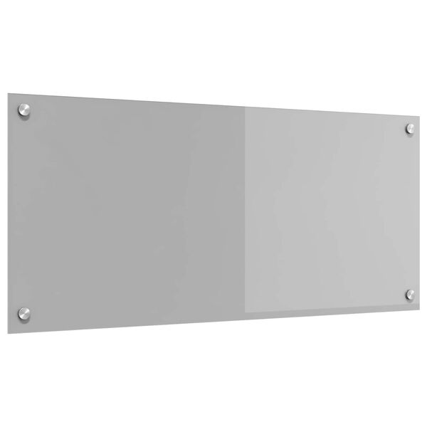 vidaXL Salpicadero de cocina Gris Claro 90 x 40 cm vidrio templado