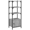 vidaXL Librer&iacute;a 3 estantes madera ingenier&iacute;a gris Sonoma 41x30x109,5cm