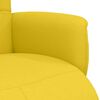 vidaXL Sill&oacute;n reclinable con reposapi&eacute;s tela amarillo claro