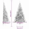 vidaXL &Aacute;rbol de Navidad Artificial Preiluminado Plateado 240 cm PET