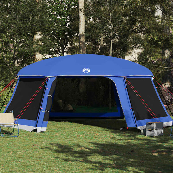 vidaXL Carpa para piscina con desmontables y paredes azul 618x532 cm