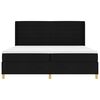 vidaXL Cama tipo Box Spring con colch&oacute;n Negro 200 x 200 cm tela