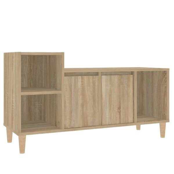 vidaXL Mueble para TV madera contrachapada roble Sonoma 100x35x55 cm