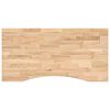 vidaXL Tablero escritorio rectangular madera maciza roble sin tratar