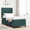 vidaXL Cama tipo Box Spring Verde oscuro 90 x 200 cm Terciopelo