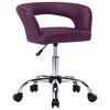 vidaXL Sillas de comedor 4 unidades cuero sint&eacute;tico morado