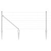 vidaXL Valla de alambre soldado con picos 50 x 0,8 m Acero Galvanizado