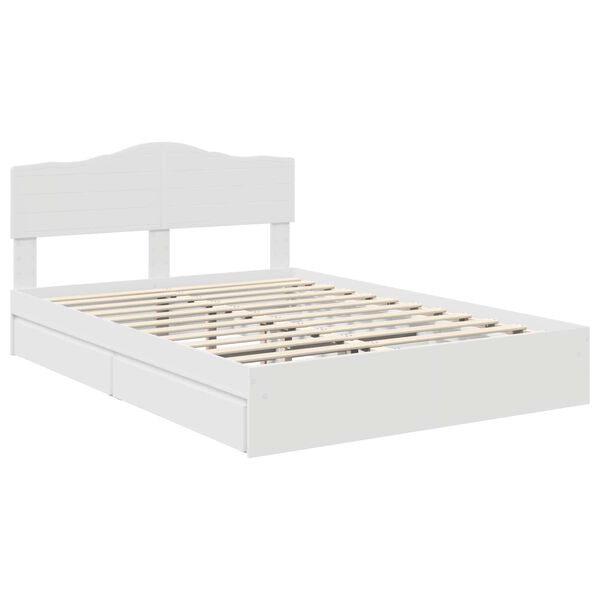 vidaXL Cama con almacenamiento 140 x 200 cm Madera de ingenier&iacute;a