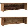 vidaXL Estantes de cocina apilables 2 uds madera vieja 50x15x16 cm