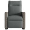 vidaXL Sill&oacute;n de masaje el&eacute;ctrico reclinable elevable tela gris oscuro