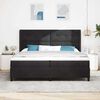 vidaXL Cama tipo Box Spring con colch&oacute;n Negro 200 x 200 cm Terciopelo