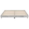 vidaXL Estructura de cama madera de ingenier&iacute;a gris hormig&oacute;n 200x200cm