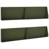 vidaXL Muro de Contenci&oacute;n 4 uds. 100 x 12 x 30 cm Acero Verde oliva