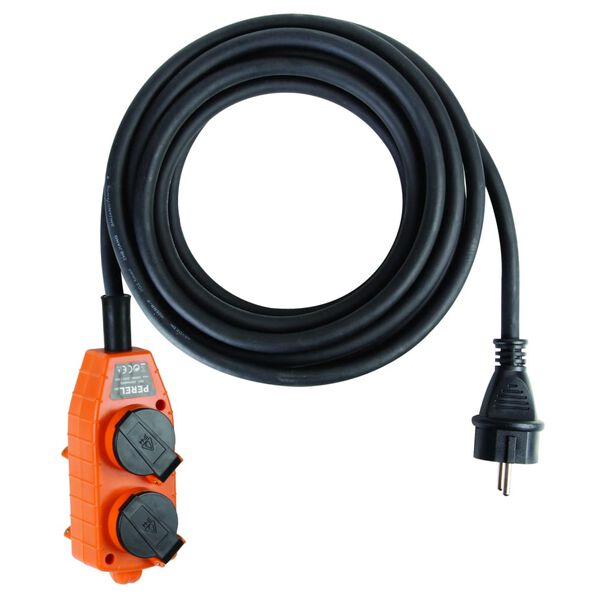 Perel Cable neopreno resistente de 4 v&iacute;as con bloque de alimentaci&oacute;n