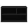 vidaXL Soporte de impresora madera ingenier&iacute;a negro 40x32x22,5 cm