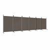 vidaXL Biombo divisor de 6 paneles de tela gris antracita 520x180 cm