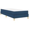 vidaXL Cama tipo Box Spring con colch&oacute;n Azul 90 x 190 cm tela
