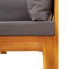 vidaXL Set de sofás de jardín con cojines 5 pzas madera maciza acacia