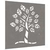 vidaXL Adorno de pared de jard&iacute;n acero corten dise&ntilde;o &aacute;rbol 55x55 cm