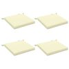 vidaXL Cojines de Asiento de 4 Piezas SOEST 4 uds. 100% Poli&eacute;ster