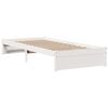 vidaXL Estructura de cama con cabecero madera pino blanco 75x190 cm