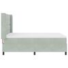 vidaXL Cama tipo Box Spring Gris claro 140 x 190 cm Terciopelo