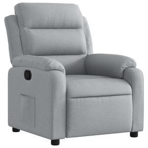 vidaXL Sill&oacute;n reclinable de tela gris claro