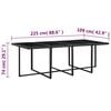 vidaXL Set comedor de jard&iacute;n 13 piezas y cojines rat&aacute;n sint&eacute;tico negro
