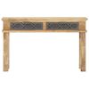vidaXL Mesa consola con cajones madera maciza de mango 120x35x75 cm