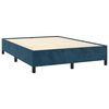 vidaXL Estructura de cama sin colch&oacute;n terciopelo azul oscuro 140x190cm
