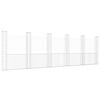 vidaXL Cesta de gaviones forma de U 6 postes de hierro 620x20x200 cm