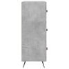 vidaXL Cómoda madera de ingeniería gris hormigón 69,5x34x90 cm