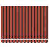 vidaXL Toldo retráctil automático naranja y marrón 3,5x2,5 m