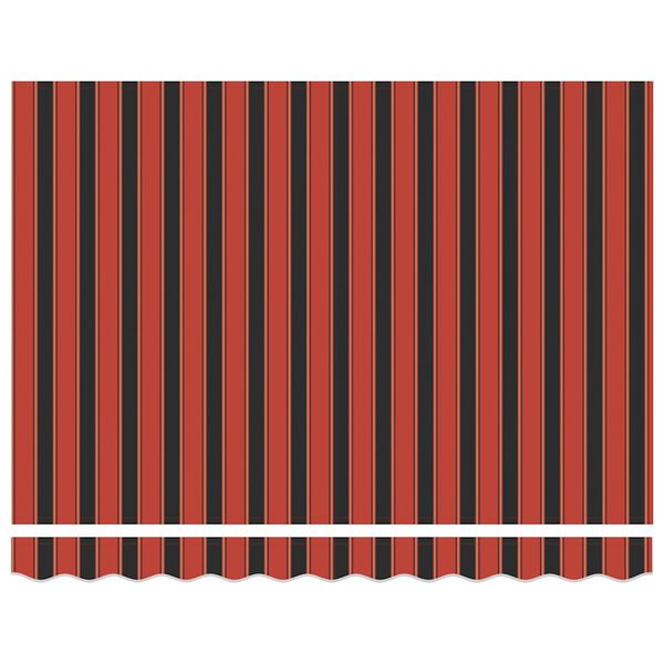 vidaXL Toldo retráctil automático naranja y marrón 3,5x2,5 m