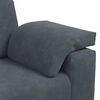 vidaXL Sof&aacute; Loveseat gris oscuro 180x77x82 cm terciopelo