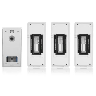 Smartwares Sistema videointerfono 3 apartamentos blanco 20,5x8,6x2,1cm