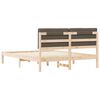 vidaXL Estructura de Cama con Cabecera Tapizada Taup&eacute; 150 x 200 cm