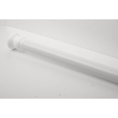 RIDDER Barra de cortina de ducha telescópica 70-115 cm blanca 55101