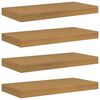 vidaXL Estante de pared 4 uds. Beige 50 x 23,5 x 3,8 cm