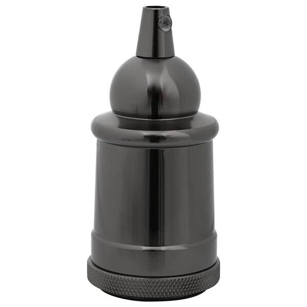 vidaXL Portal&aacute;mparas 2 uds bronce negro brillante E27