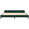 vidaXL Estructura cama sin colch&oacute;n terciopelo verde oscuro 200x200 cm